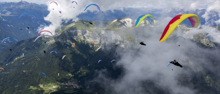 Monte Avena bei einem Wettbewerb