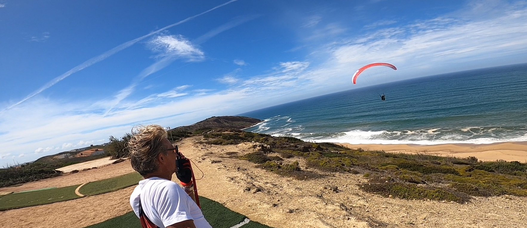 Fliegen an der Küste