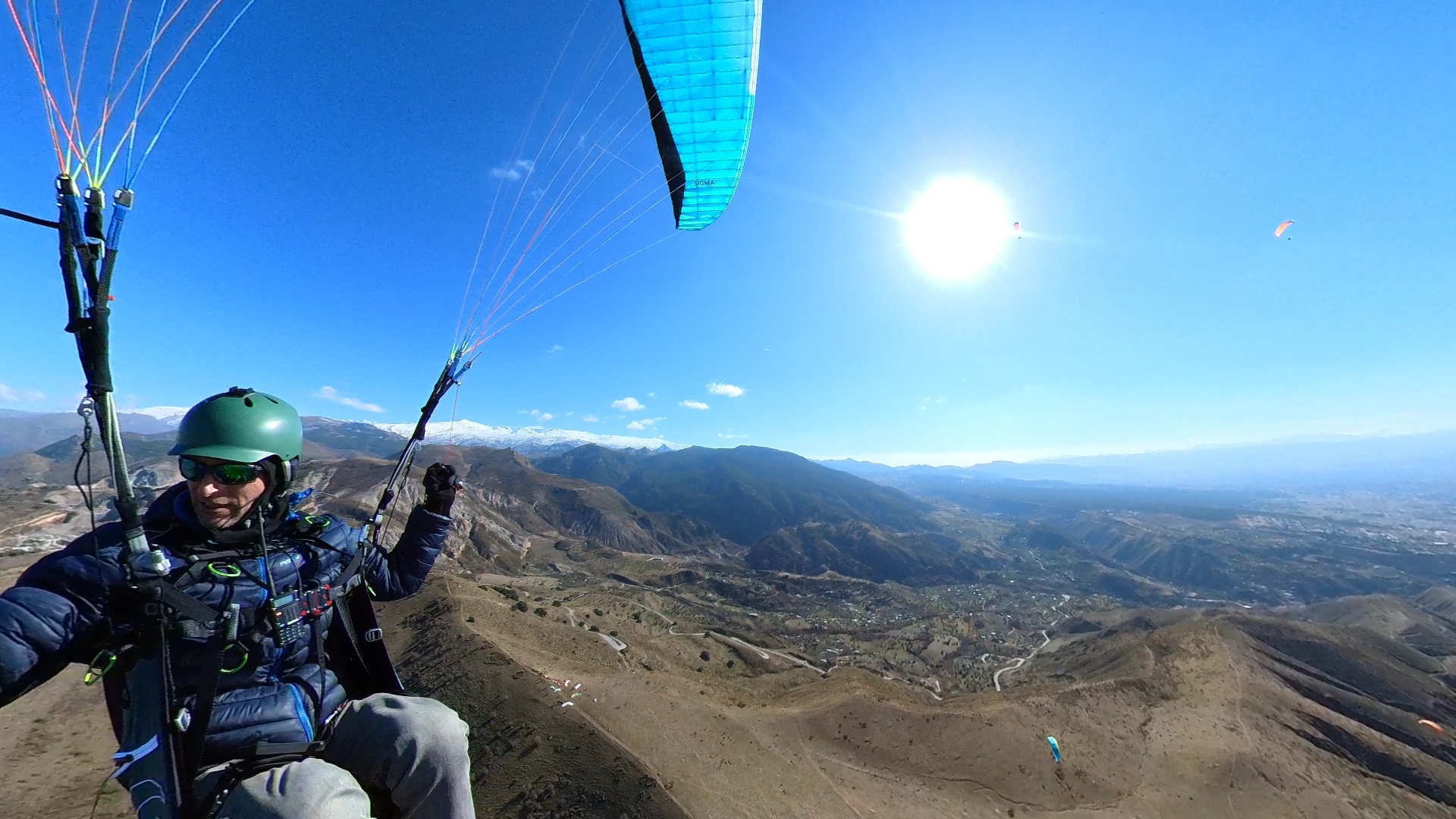 Fliegen vor Granada am Hausberg